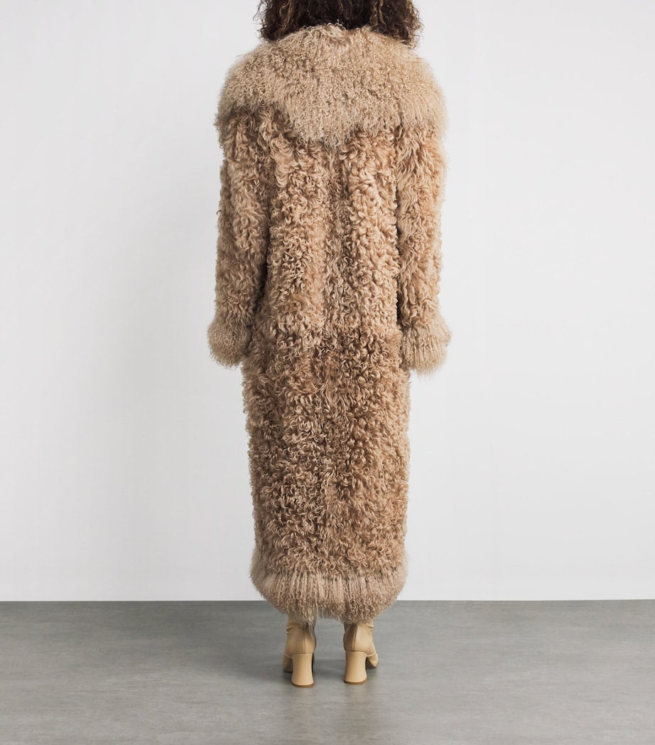 Brown Cashmere Longline Coat