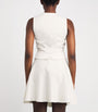 Max Mara White Cotton-Blend Tie-Front Waistcoat
