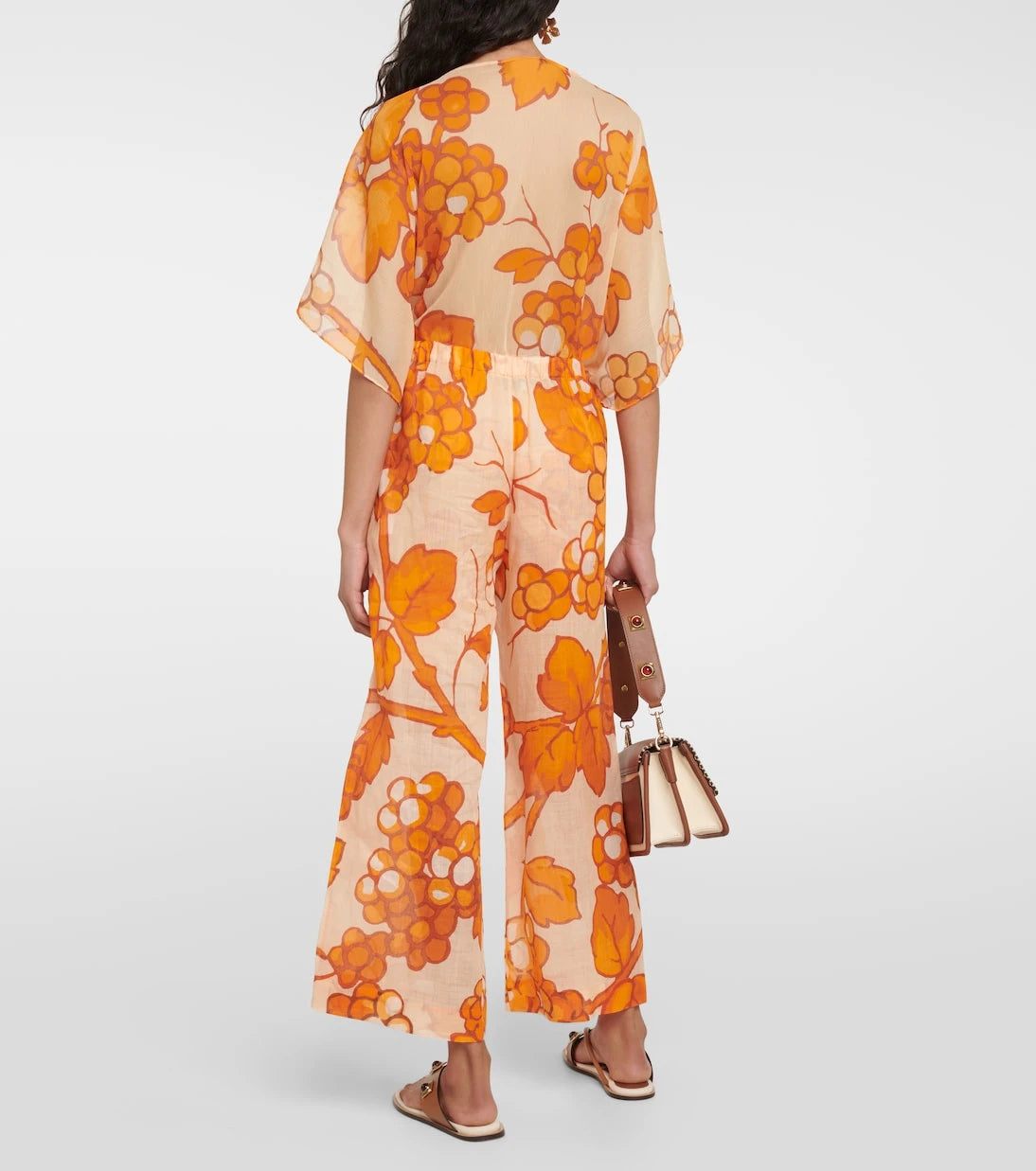 Etro - Printed ramie pants