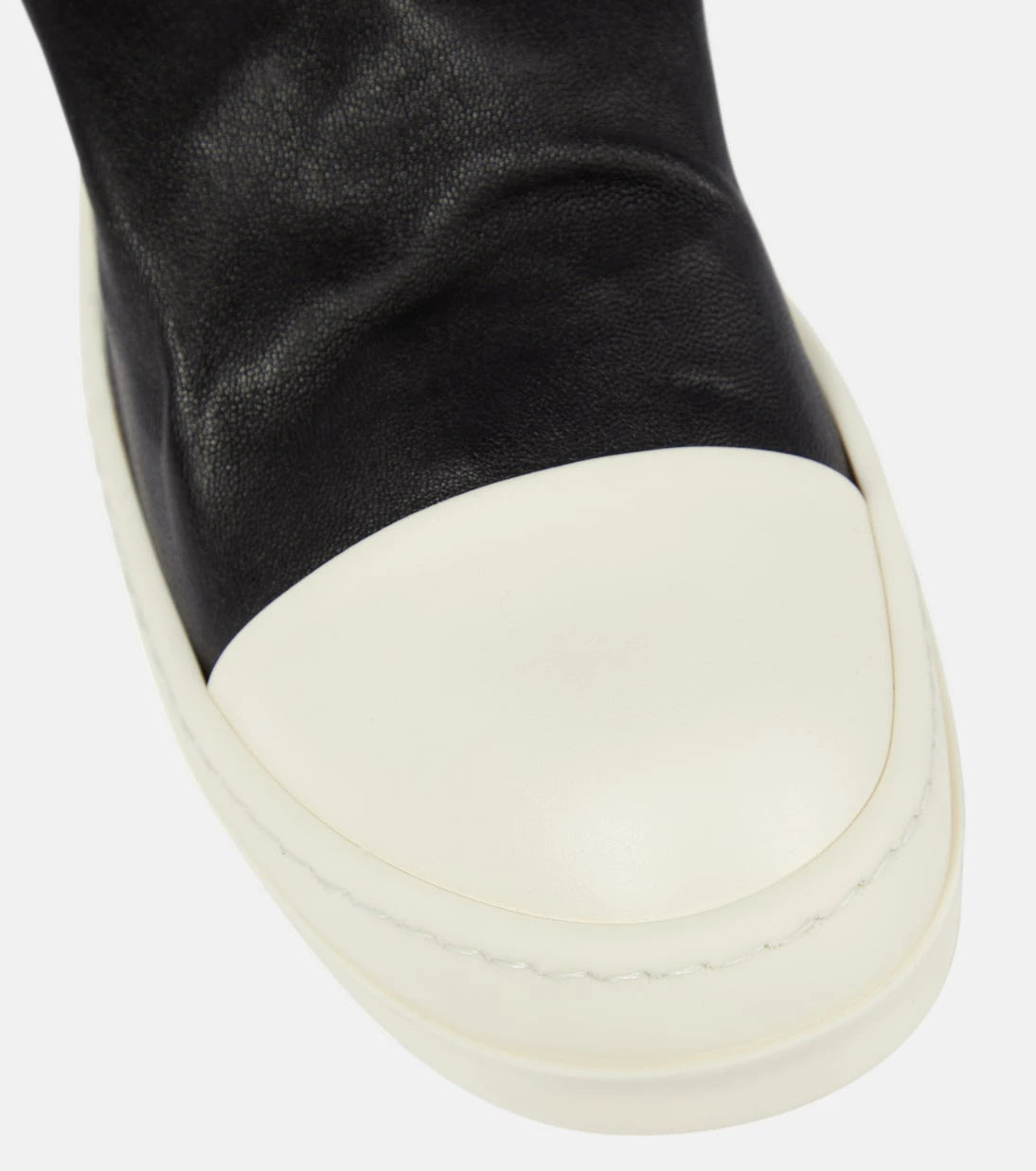 Rick Owens - Stocking over-the-knee leather boots