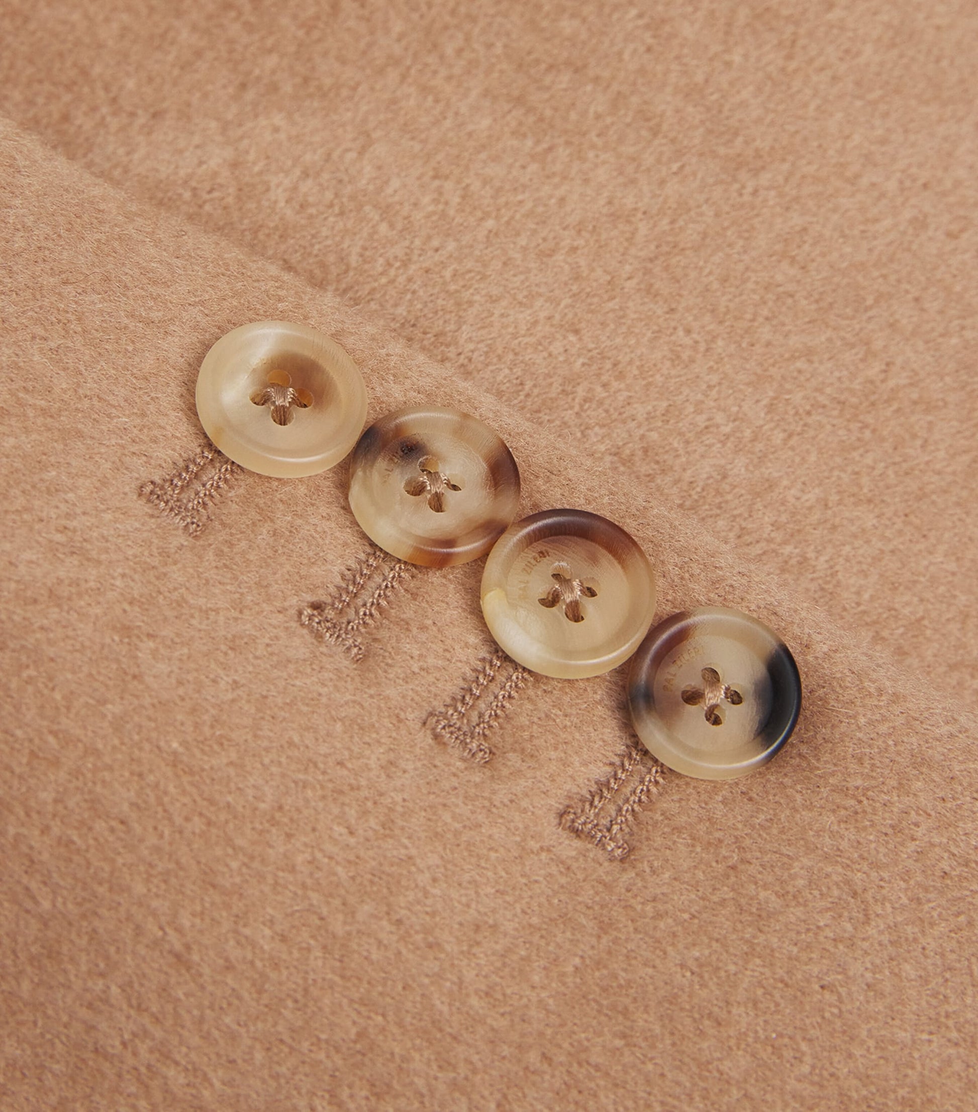 Pal Zileri Beige Wool-Cashmere Overcoat