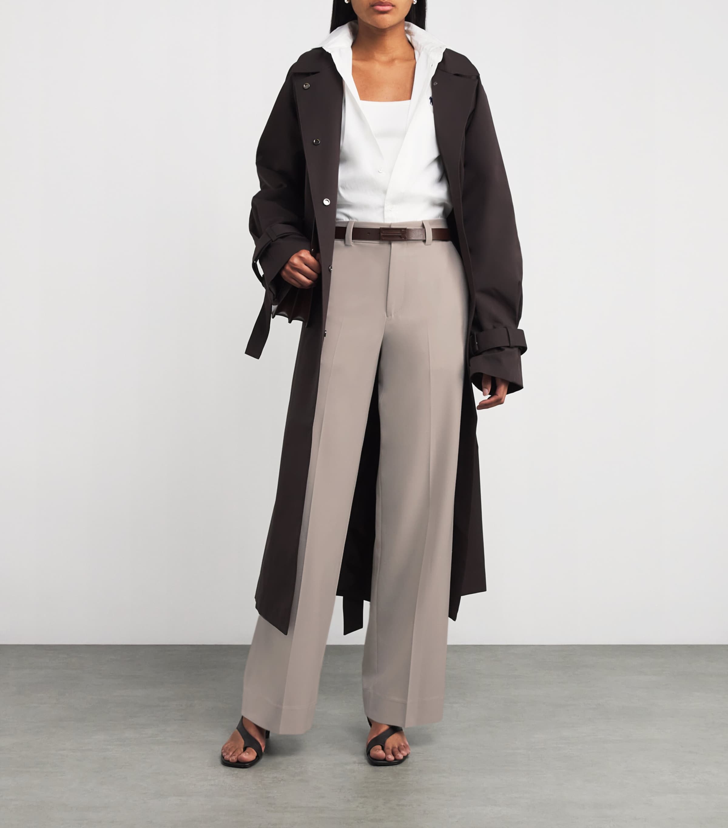 Victoria Beckham Pink Straight Tailored Trousers