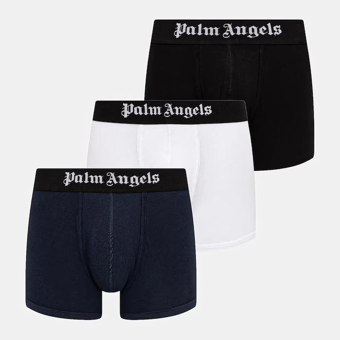 Palm Angels erkek pamuk elastan slip boxer 3'lü