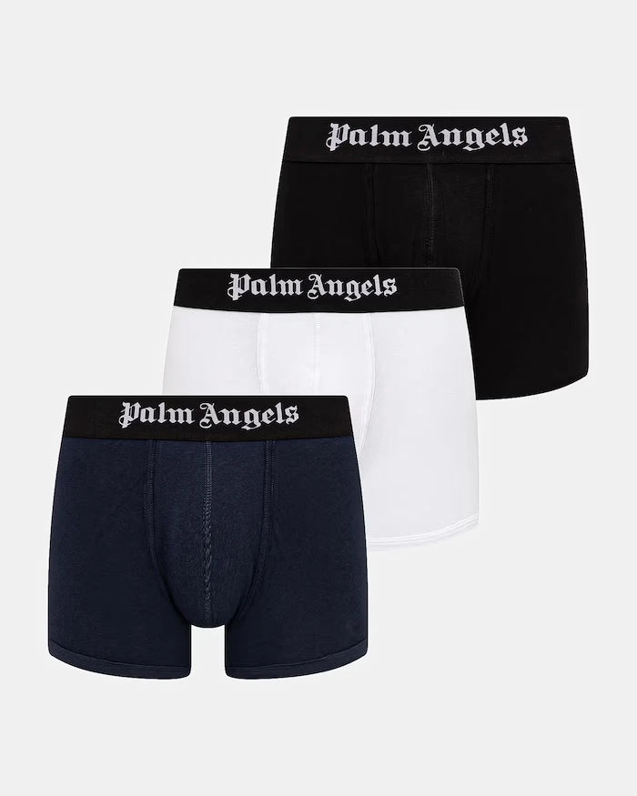 Palm Angels erkek pamuk elastan slip boxer 3'lü