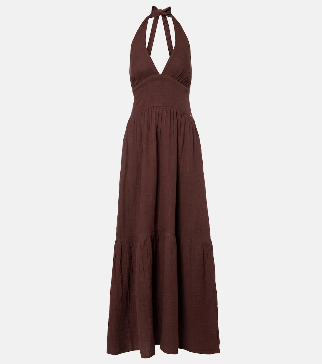 Melissa Odabash - Shay halterneck cotton maxi dress