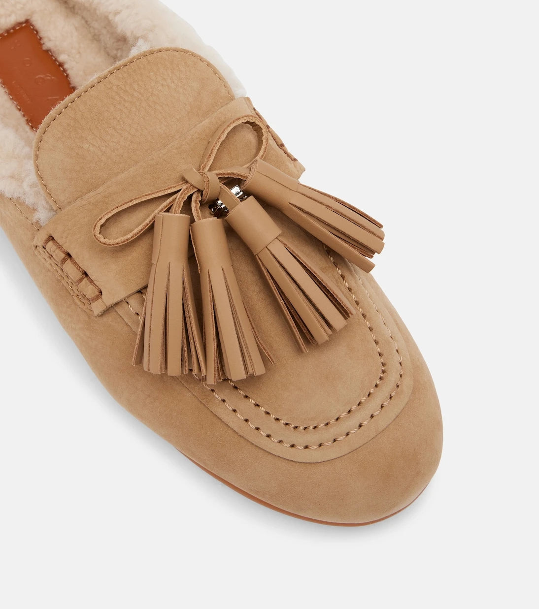 Hogan - Hogan H693 shearling-lined leather mules