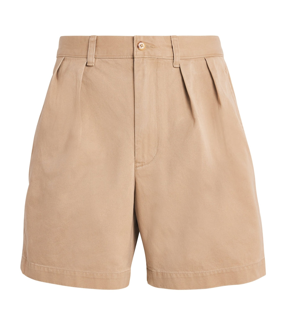 Cotton Pleated Cormac Shorts