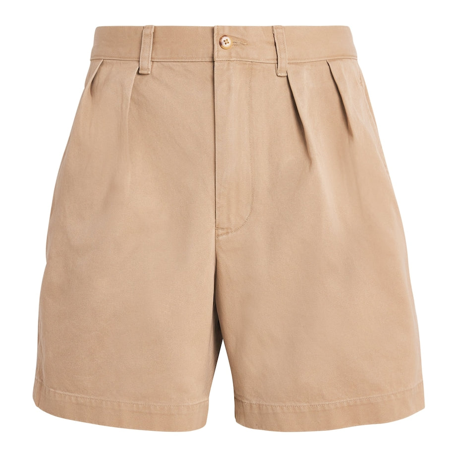 Cotton Pleated Cormac Shorts