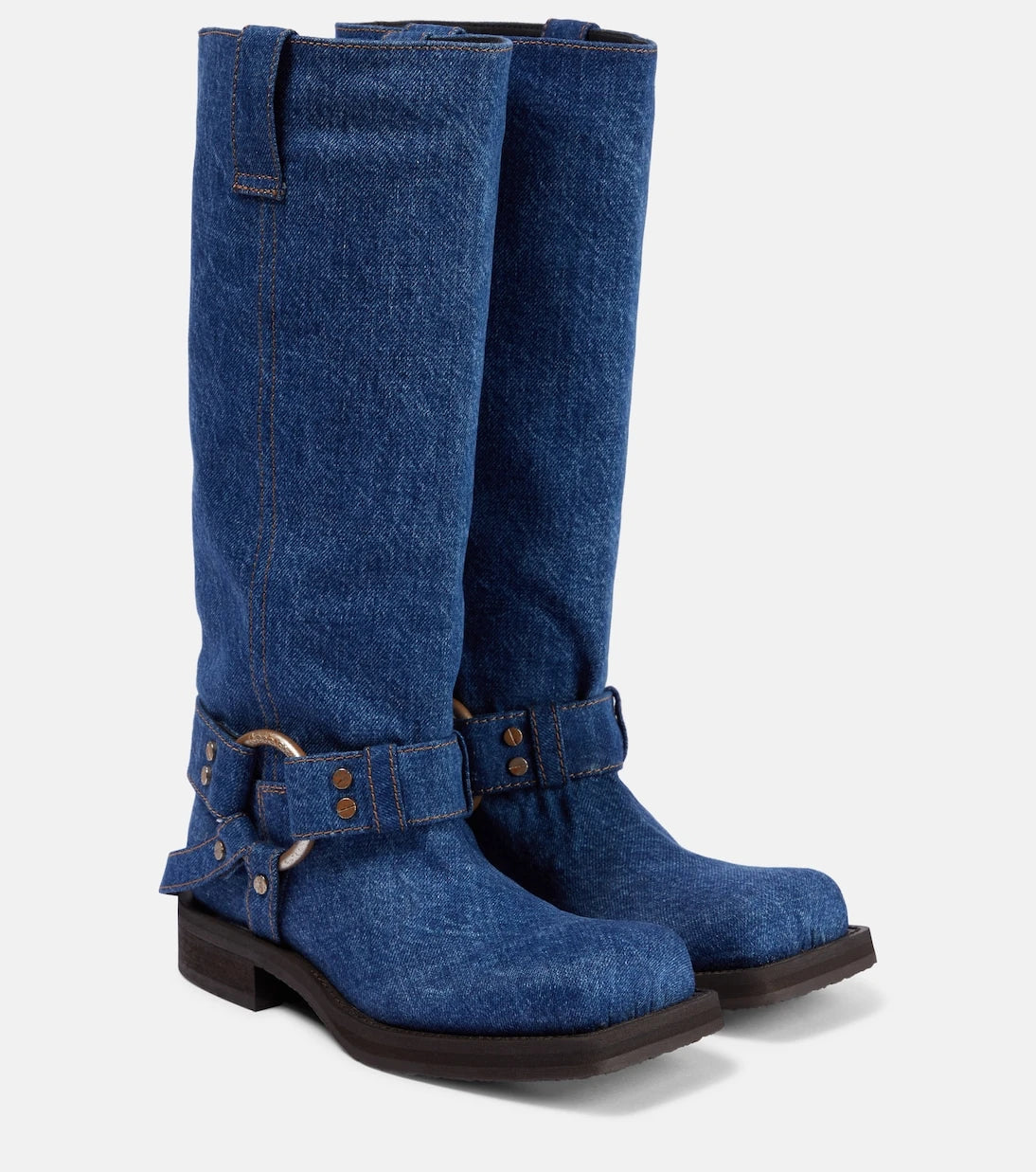 Acne Studios - Balius denim knee-high boots