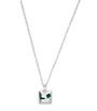 Sterling Silver and Emerald Necklace