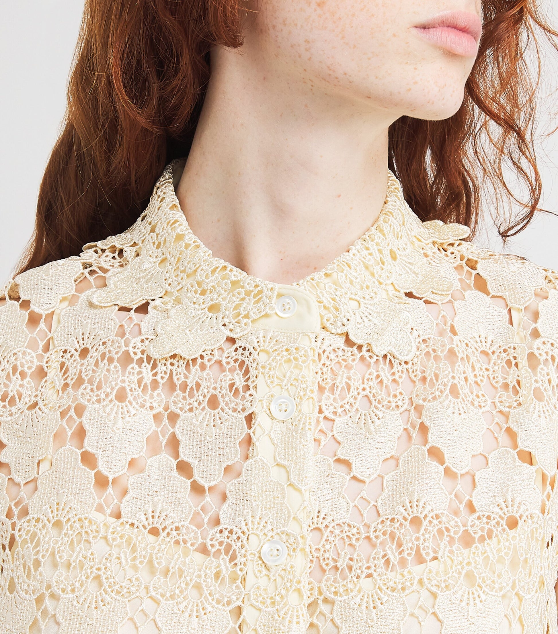 Ivory Lace The Deco Mini Dress