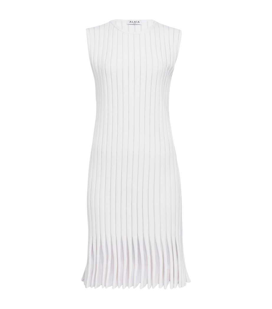 Alaïa Terry Stripe Mini Dress