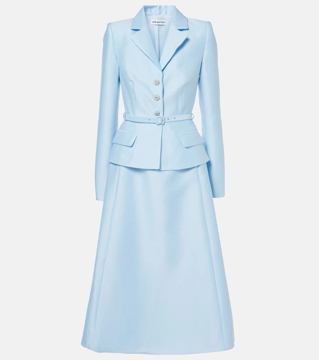 Self-Portrait - Crêpe midi dress