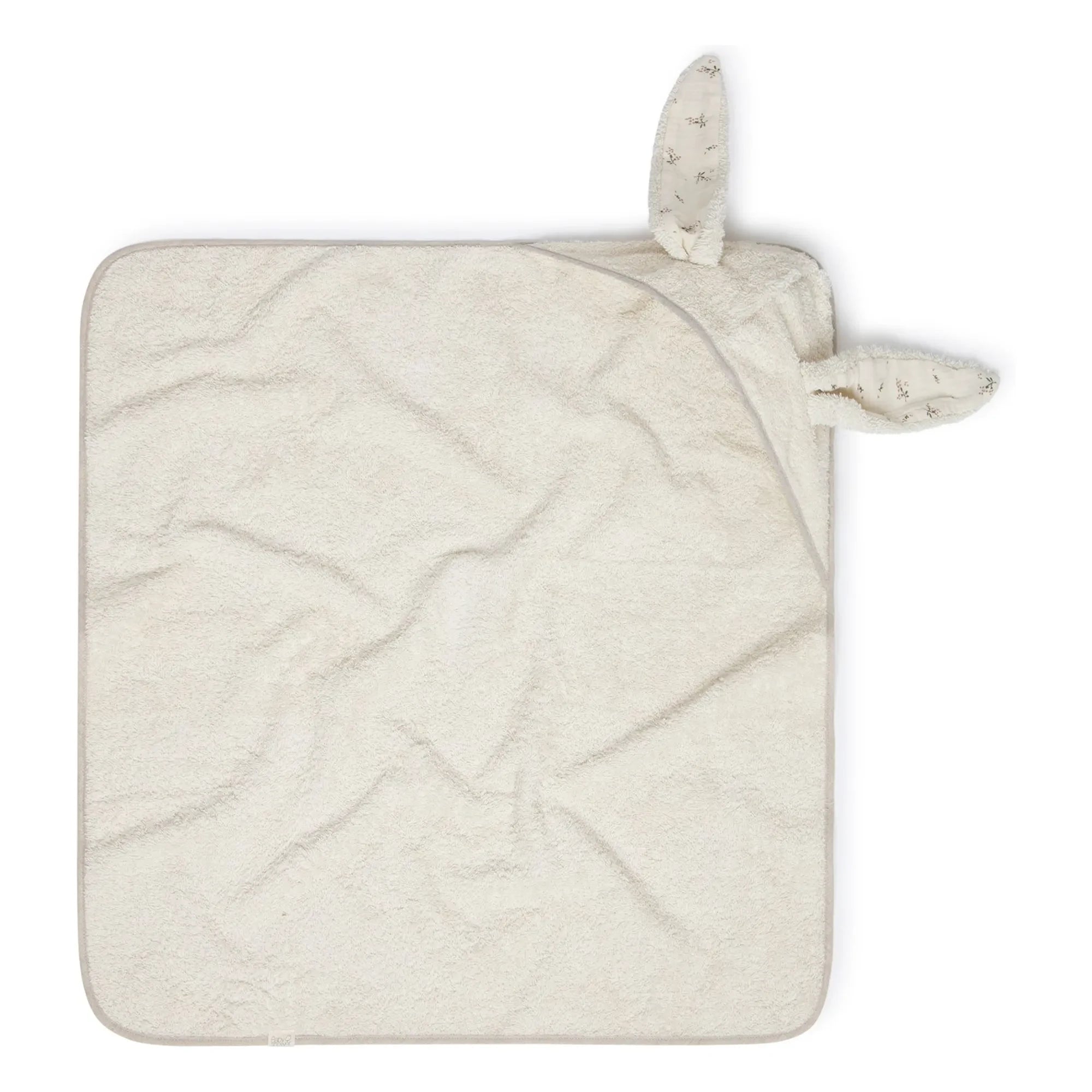 Babyshower - Bunny Roseberry bath cape | Ecru