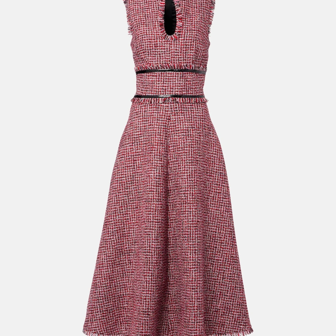 Safiyaa - Dorothy tweed midi dress