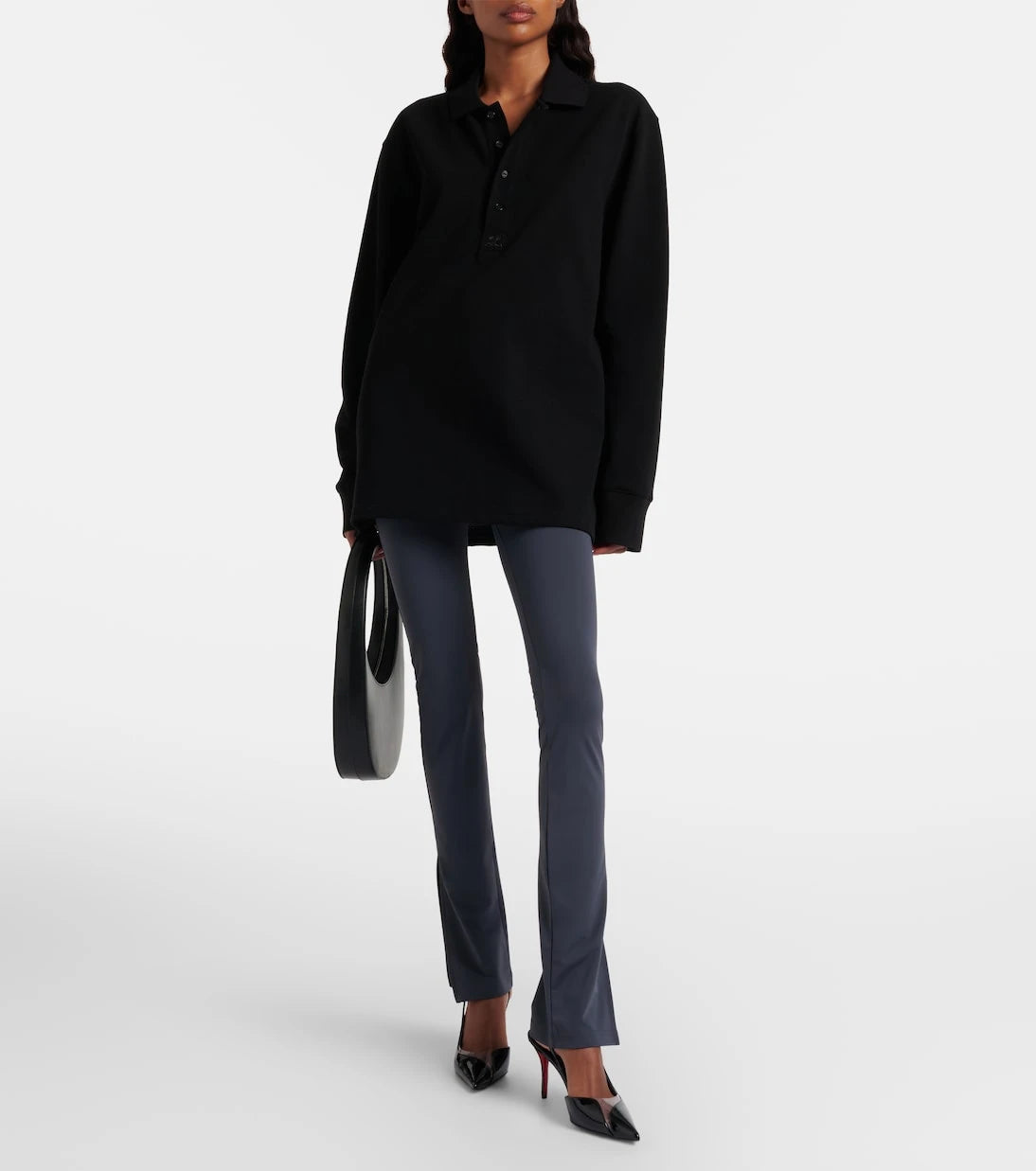 Courrèges - Cotton jersey polo sweater