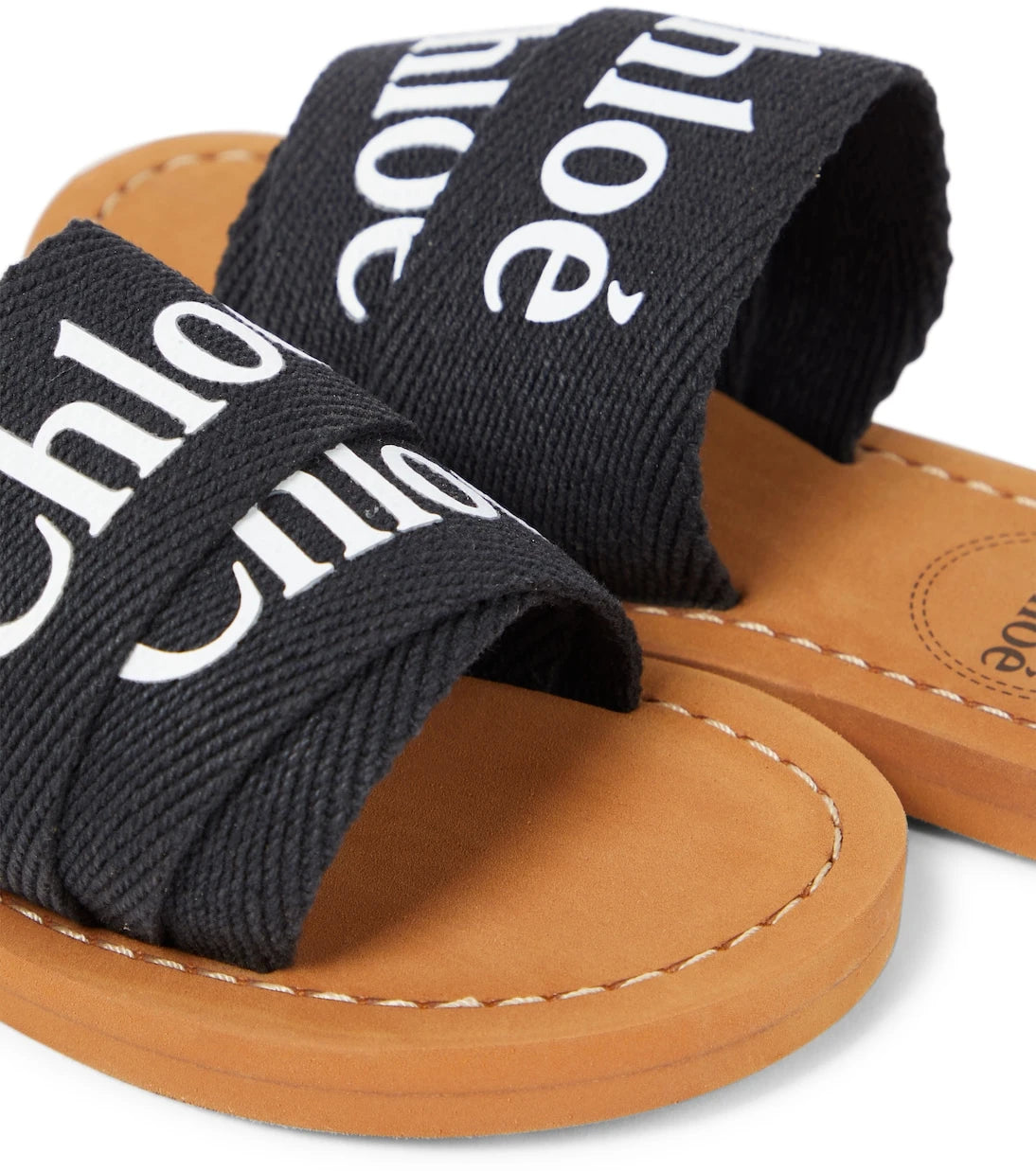 Chloé Kids - Su mavisi logolu sandalet