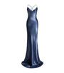 Ralph Lauren Collection Blue Satin Maxi Dress