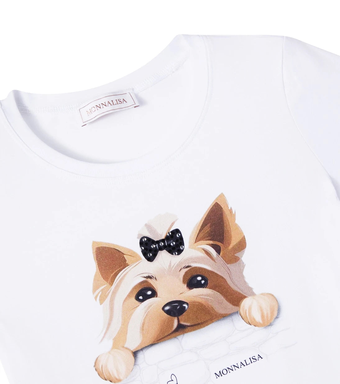 Monnalisa - Printed cotton-blend jersey T-shirt