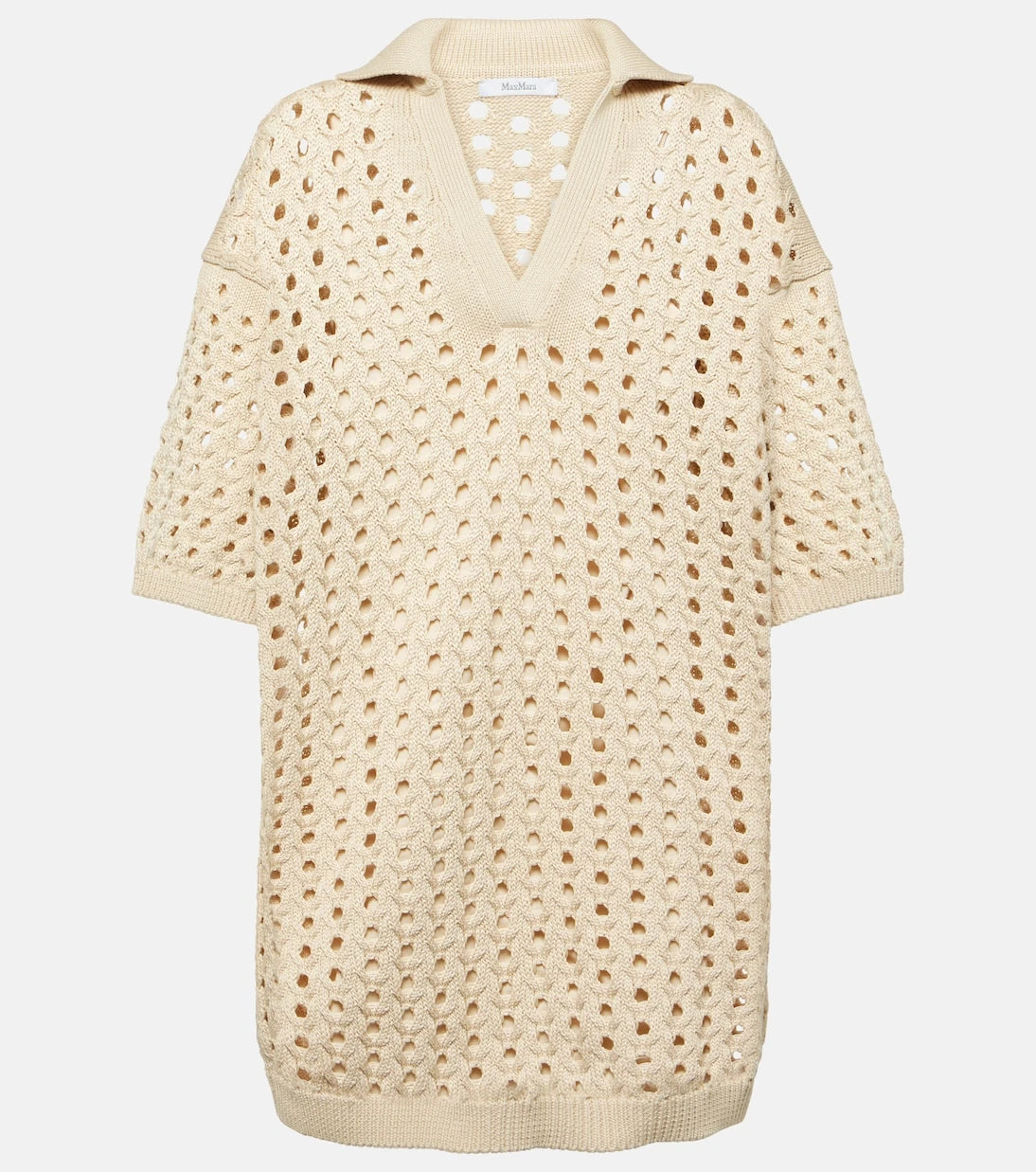 Max Mara - Urna cutout cotton minidress