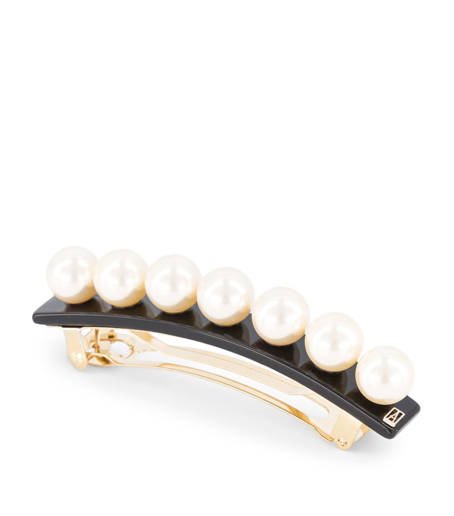 Alexandre de Paris Oversize Pearl-Detail Slide Hair Clip