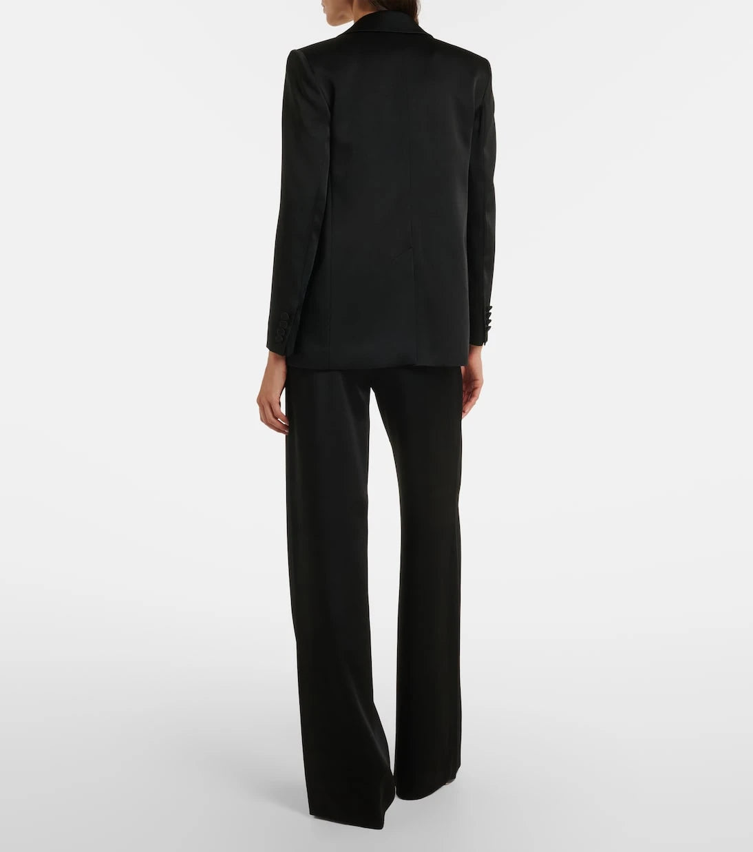 Max Mara - Crêpe satin wide-leg pants