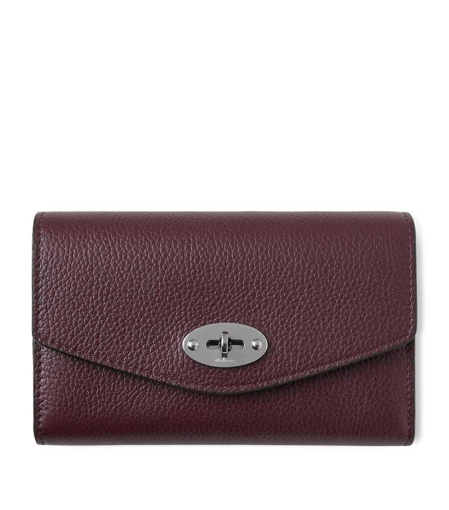 Mulberry Red Medium Leather Darley Wallet