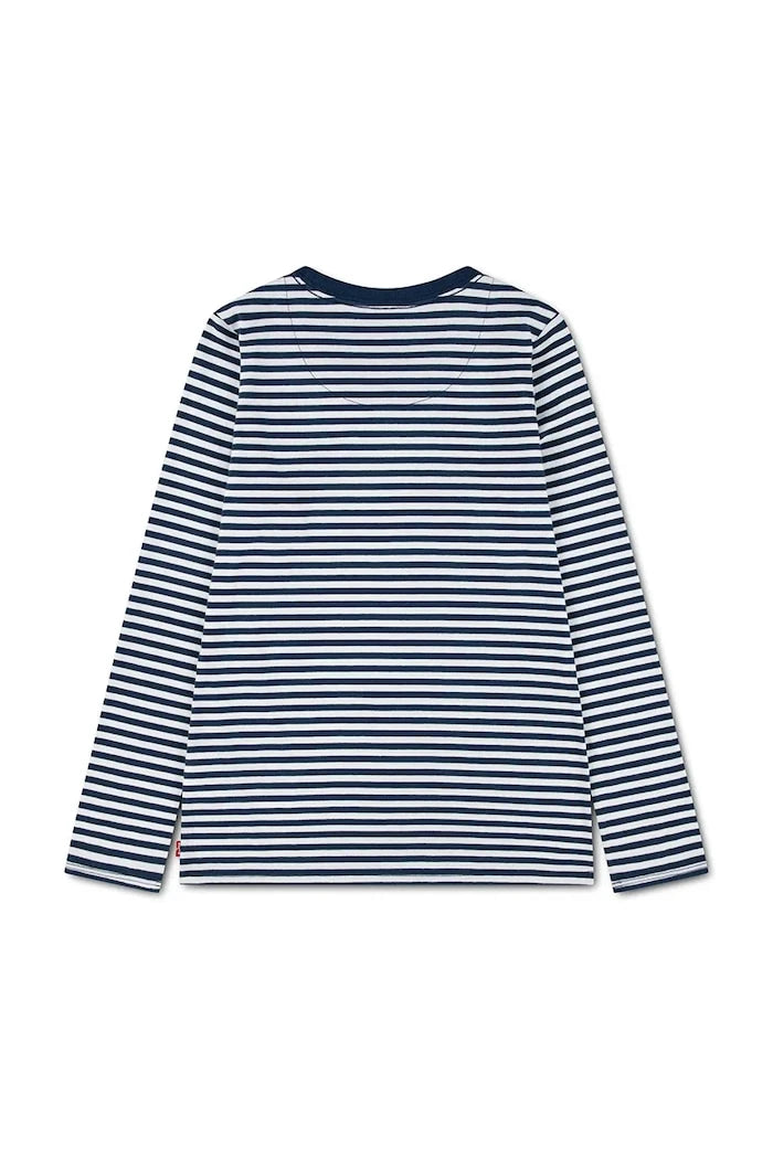 Levi's çocuklar için pamuklu uzun kollu bluz STRIPE TEE