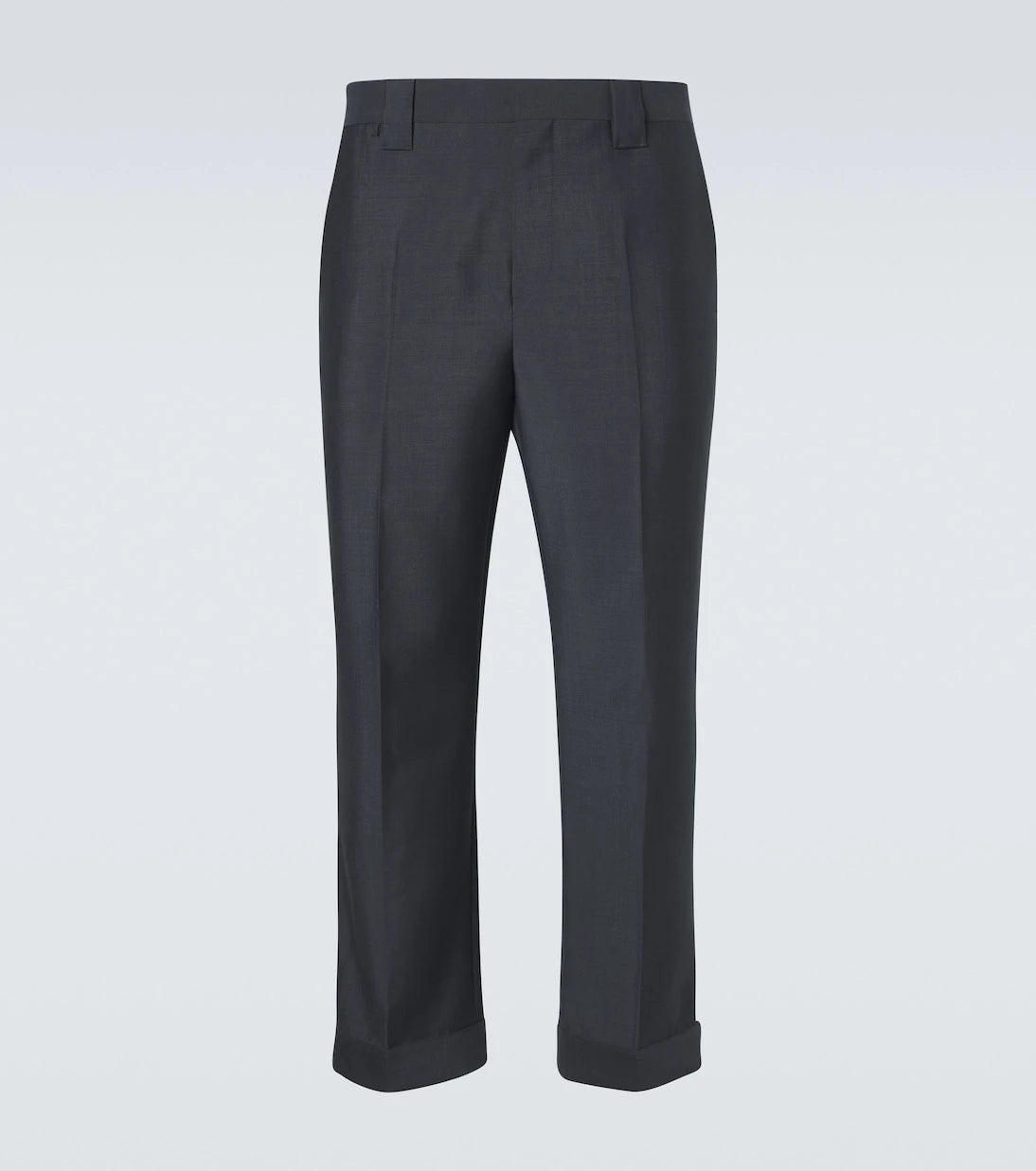 Versace - Cropped wool and mohair straight pants