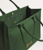 Green Large Cotton Logo Tote Bag