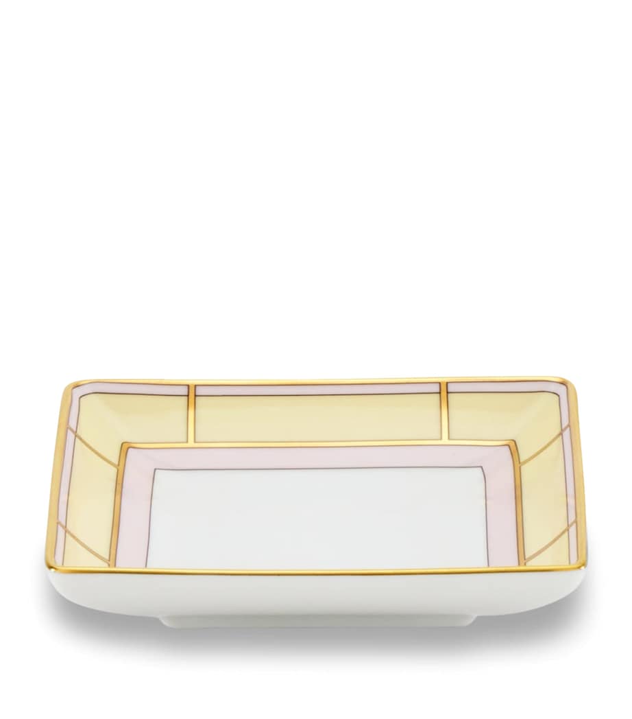 GINORI 1735 Porcelain Colonna Diva Square Change Tray (13.5cm)