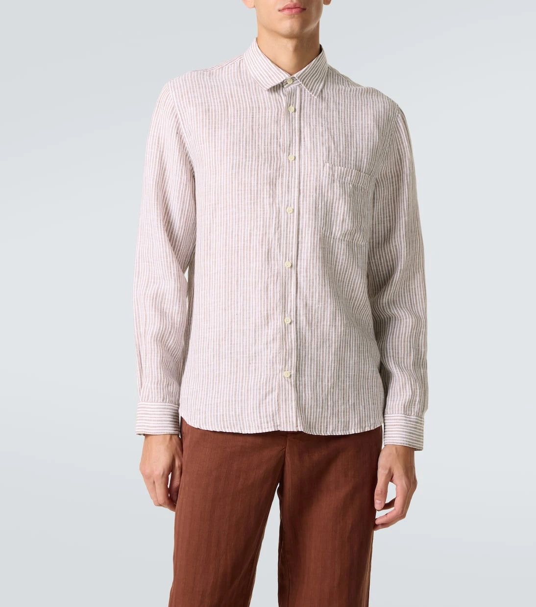 Frescobol Carioca - Telles striped linen shirt