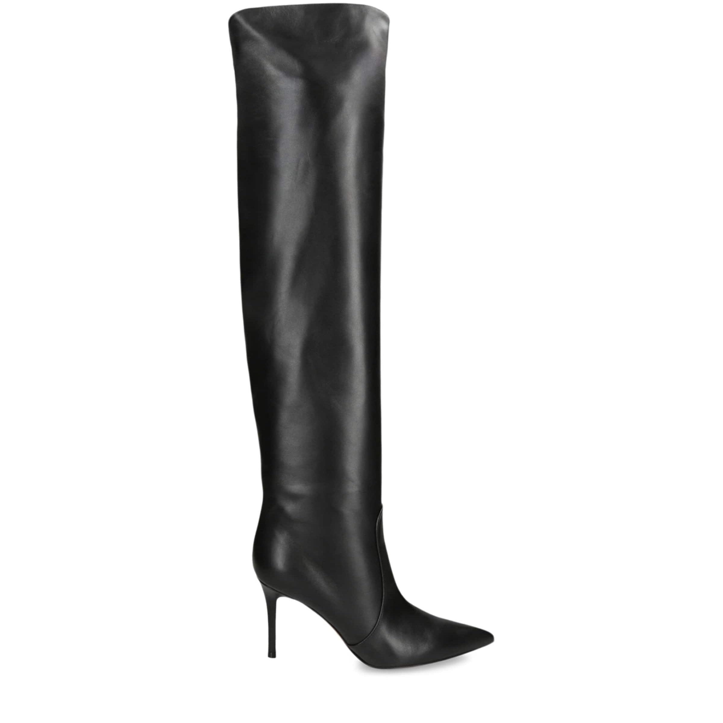 Leather Hansen Knee-High Boots BLACK
