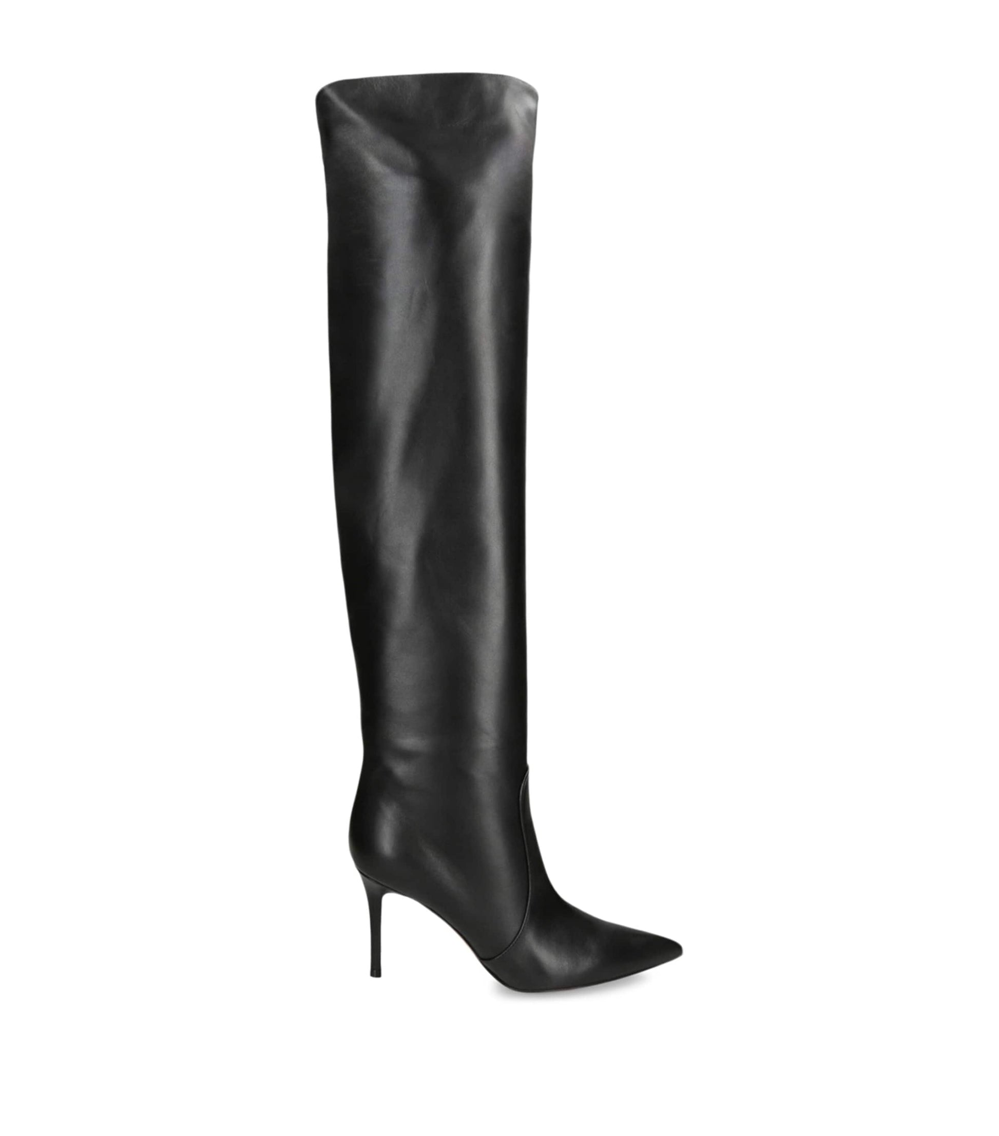 Leather Hansen Knee-High Boots BLACK