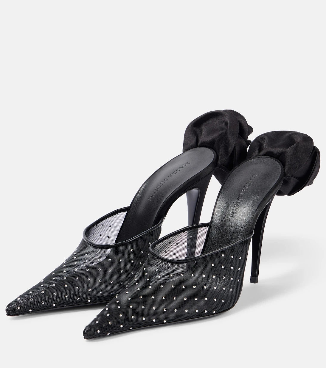 Magda Butrym - Crystal-embellished mesh pumps