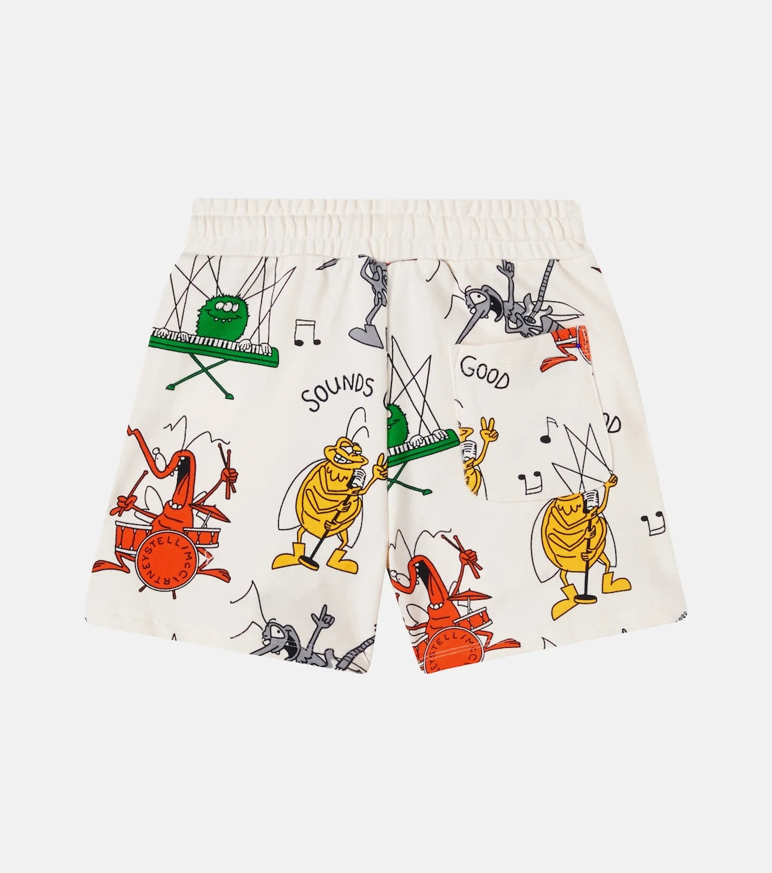 Stella McCartney Kids - شورت من قطن الجيرسيه المطبوع