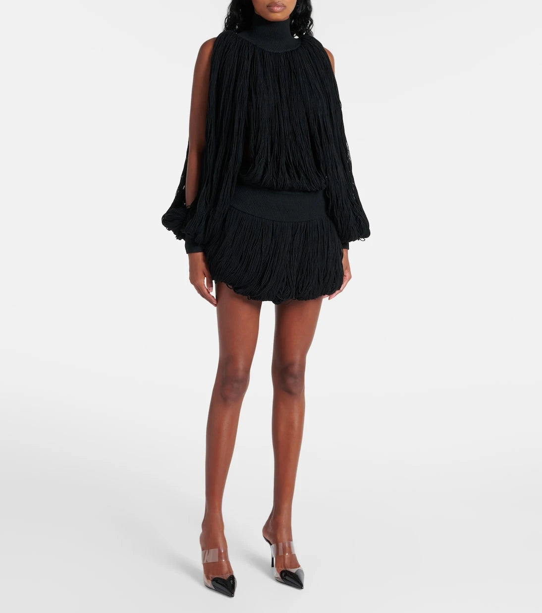 Alaïa - Fringed wool sweater