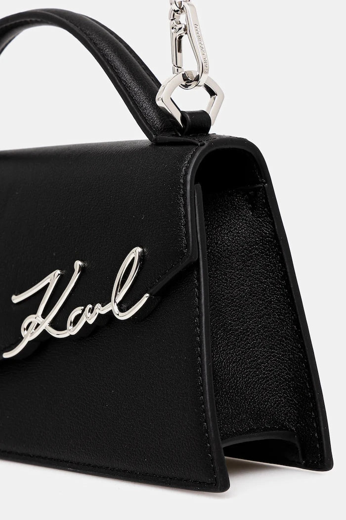 Кожена чанта Karl Lagerfeld K/SIGNATURE