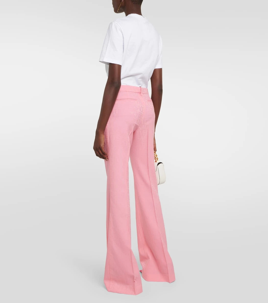 Versace - Versace Allover flared wool pants