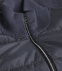 Grey Down Wool-Blend Hybrid Puffer Jacket