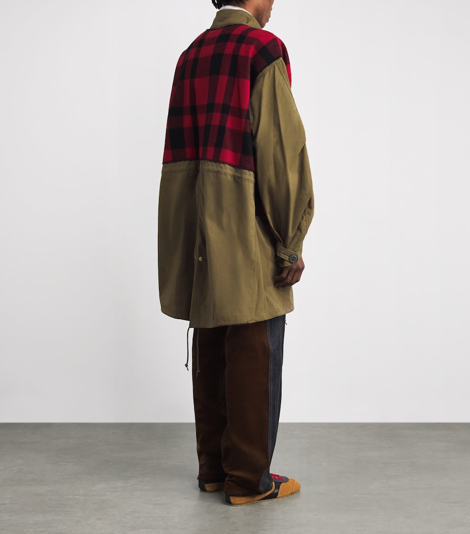 Junya Watanabe MAN Green x Filson Cotton Tartan Parka Jacket