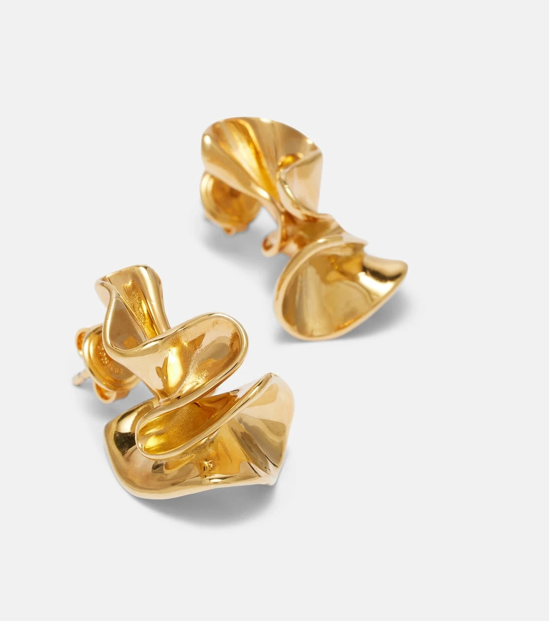 Bottega Veneta - Anemone Small gold-plated earrings