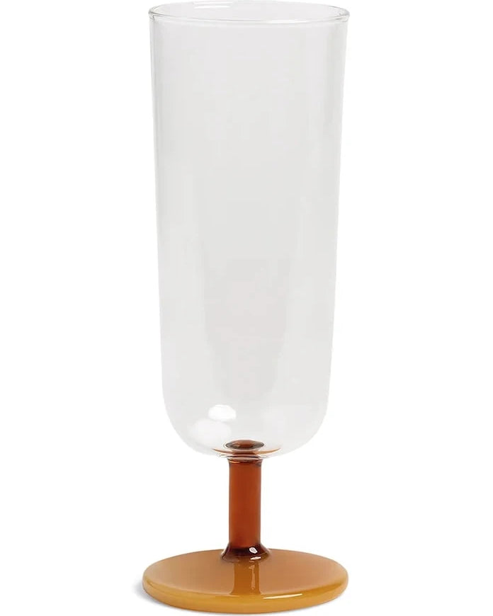 &k amsterdam Mingle Amber 250 ml Şampanya Kadehi Seti (2 Parça)