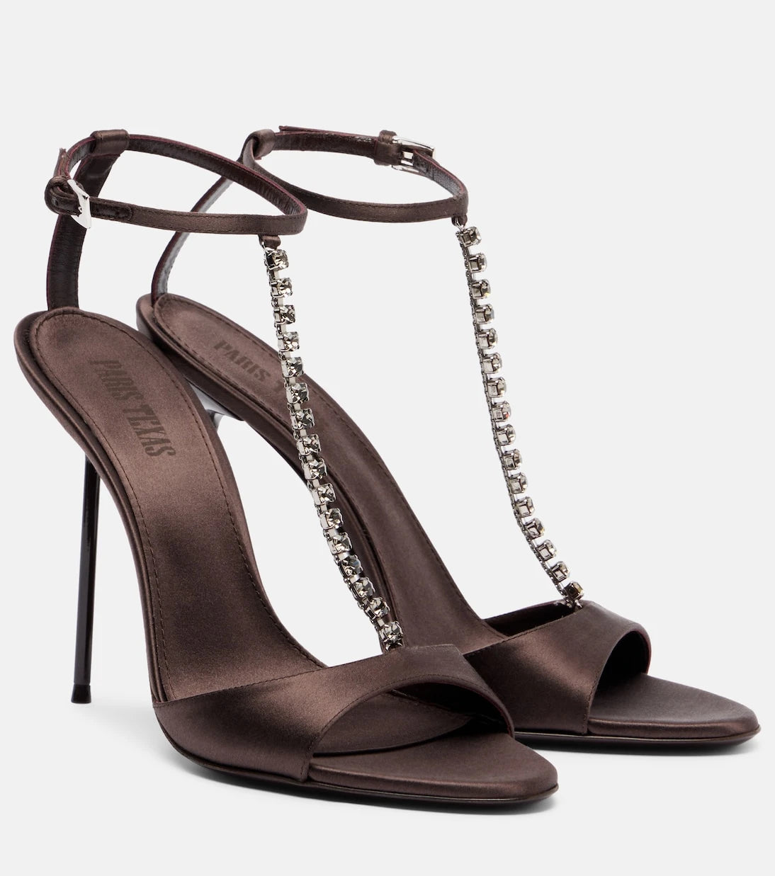 Paris Texas - Lidia 105 embellished satin sandals