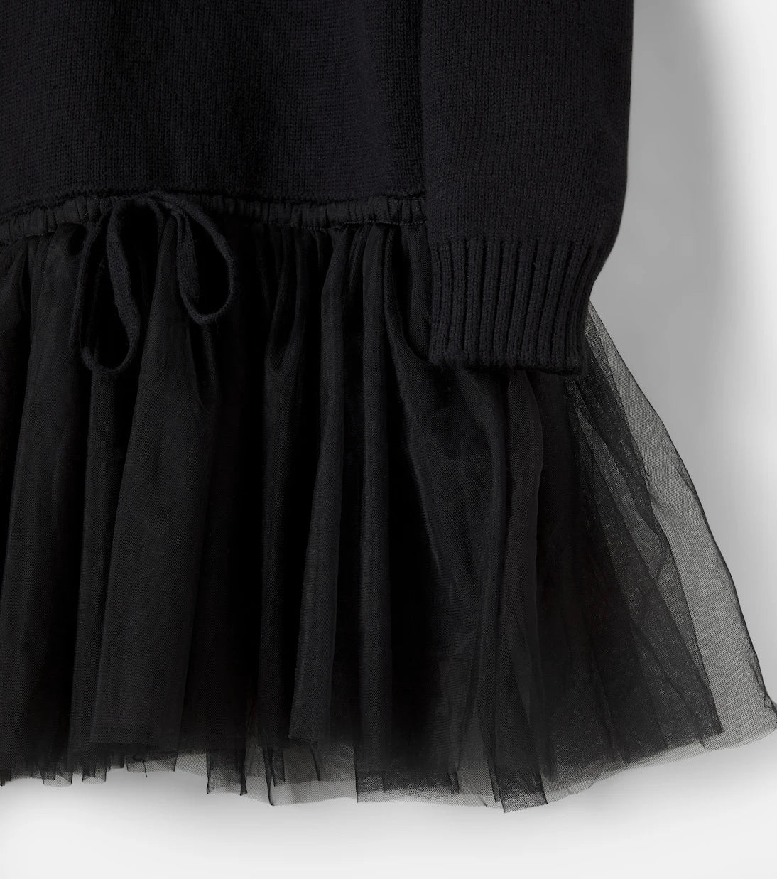 Monnalisa - Cotton and wool sweater dress