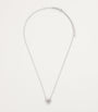 Suzanne Kalan White Gold and Diamond Small Heart Pendant Necklace