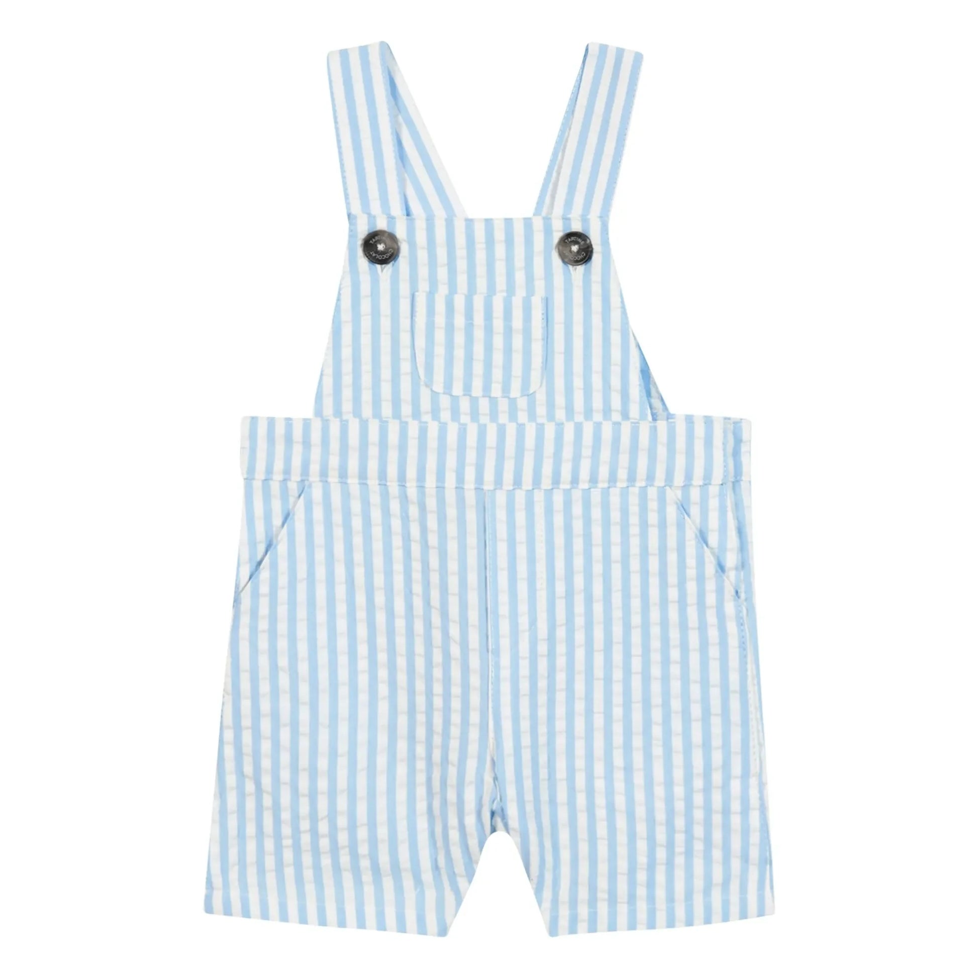 Tartine et Chocolat - Striped overalls | Light blue