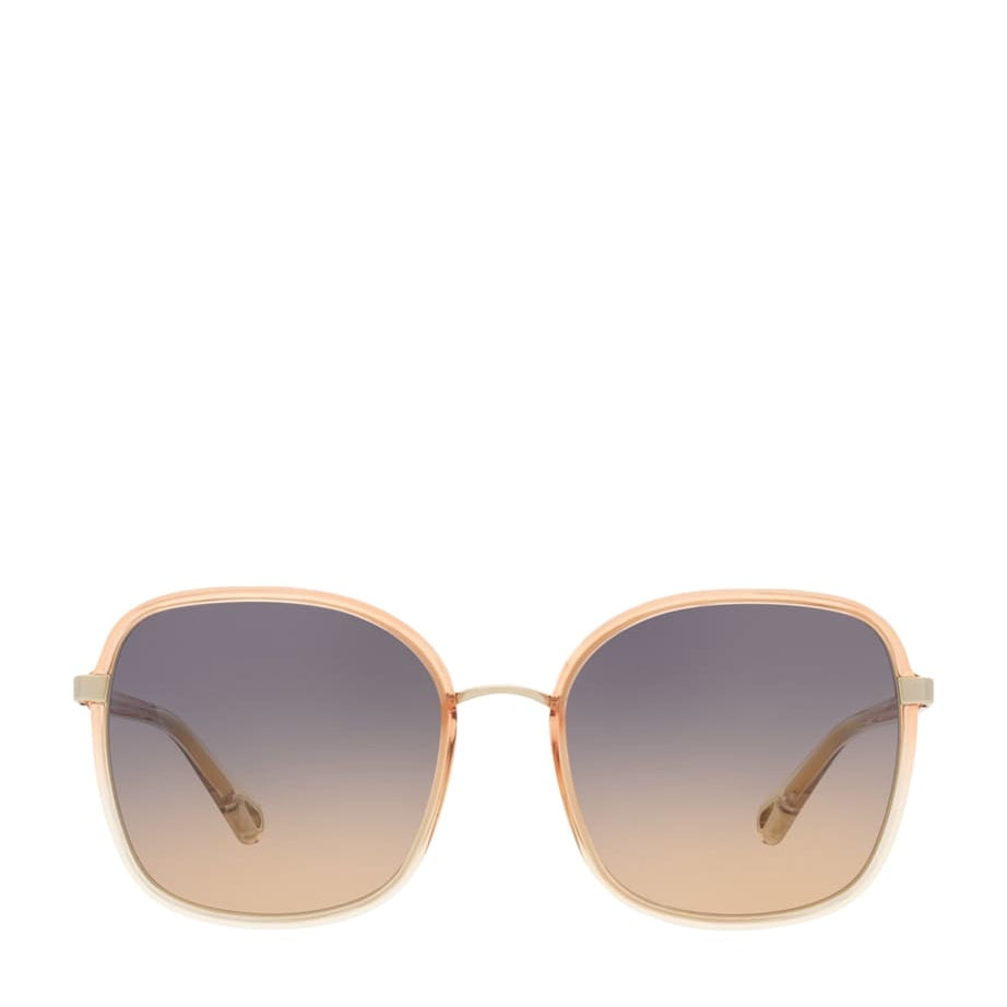 Orange Oversized Square Sunglasses