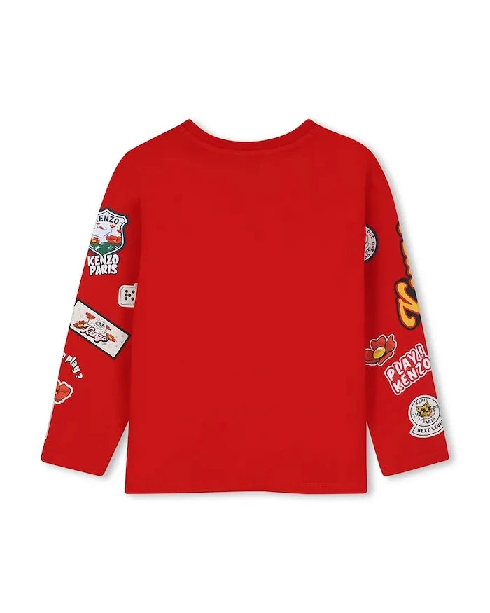Kenzo Kids Çocuklar İçin Pamuklu Uzun Kollu Bluz