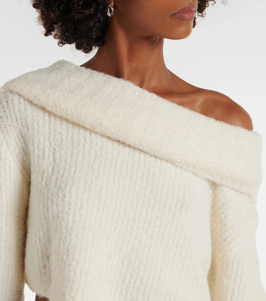 Christopher Esber - Off-shoulder bouclé sweater